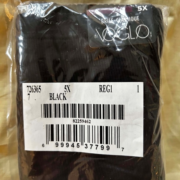 FULL BRIEFS, RIBBED COTTON, BLACK, SIZE 5X, MADE IN CANADA!, Ti VOGLIO for PENNI - Picture 3 of 4